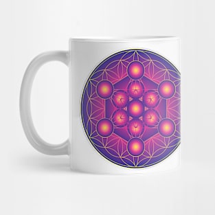 Metatron's Cube on Flower of Life Mug